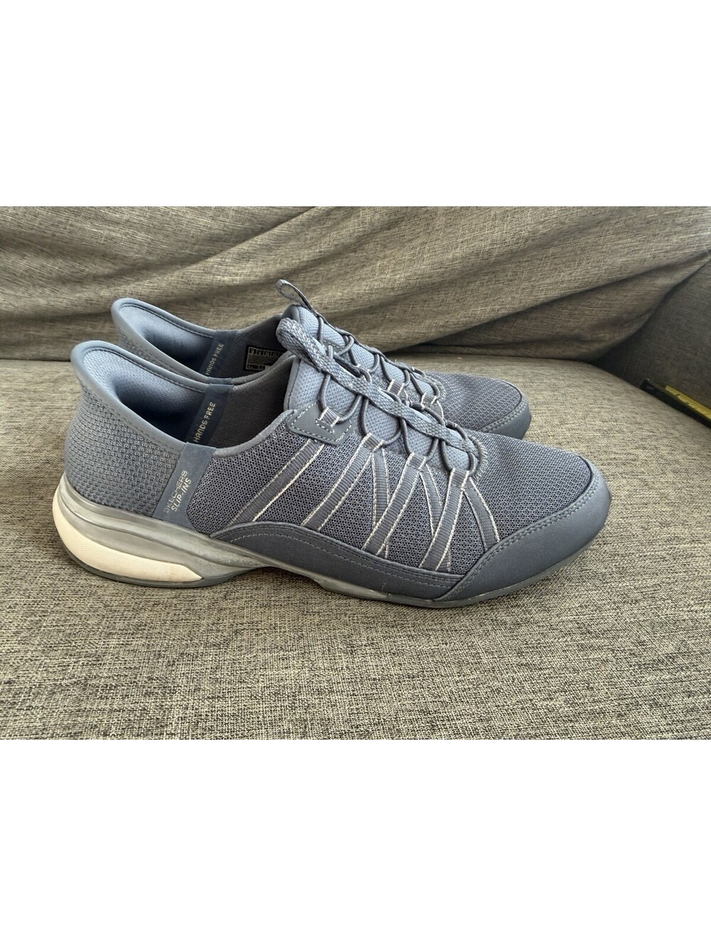 Skechers Slip Ins Exhilarate Lumina Womens 9 Slate Hands Free Sneakers